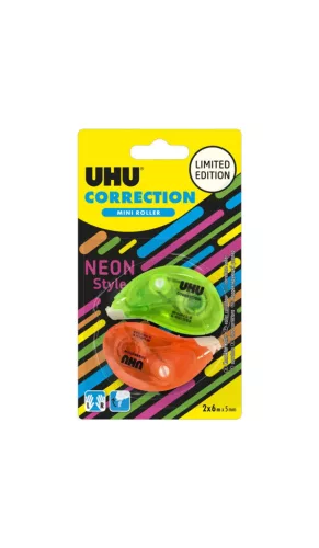 UHU Hibajavító Roller Mini NEON (2x6m) B2