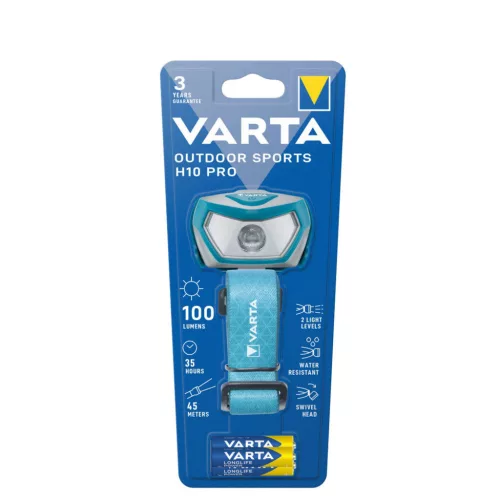 VARTA Fejlámpa Outdoor Sports H10 PRO (+3AAA) (100 lumen)
