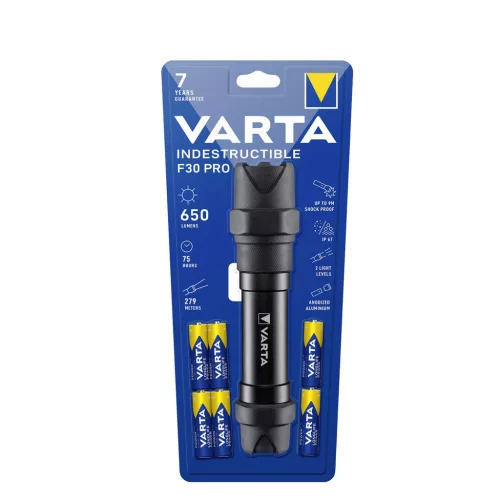 VARTA Elemlámpa Indestructible F30 PRO (+6AAA) (650 lumen)