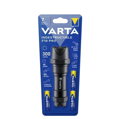 VARTA Elemlámpa Indestructible F10 PRO (+3AAA) (300 lumen)