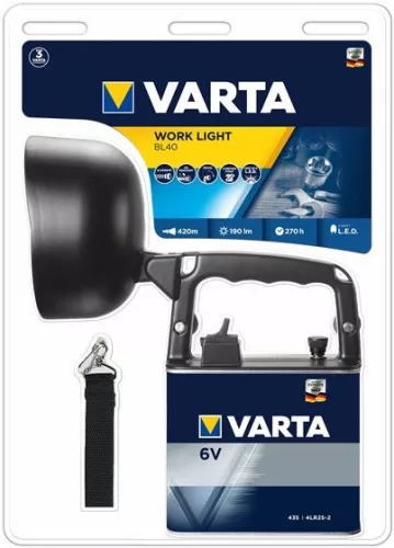 VARTA Work Light LED Elemlámpa BL40 (+4LR25-2) (300 lumen)