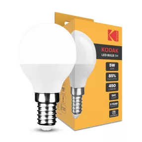   KODAK Max LED Izzó Globe Mini G45 5W E14 270° 6000K (450 lumen)