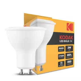   KODAK Max LED Izzó Spot Alu-Plastic 3W GU10 100° 2700K (250 lumen)