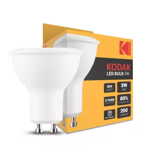   KODAK Max LED Izzó Spot Alu-Plastic 3W GU10 100° 6000K (250 lumen)