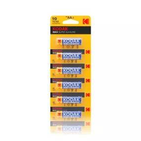 Kodak Max Alkáli Ceruza Elem AA (1,5V) B10 (kartella)
