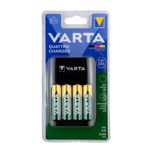 VARTA Akkutöltő Quatro USB + 4x2100mAh R2U AA