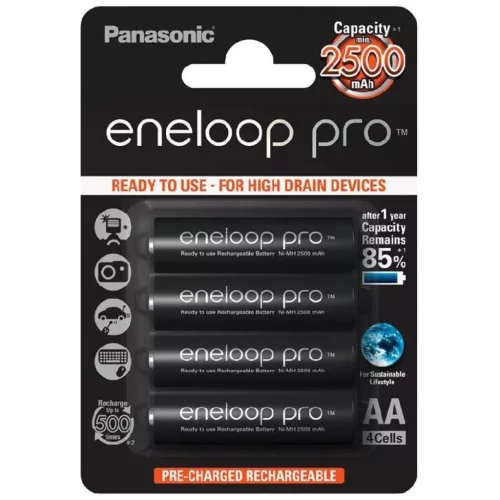 Panasonic Eneloop Pro Akkumulátor Ceruza 2500mAh AA B4