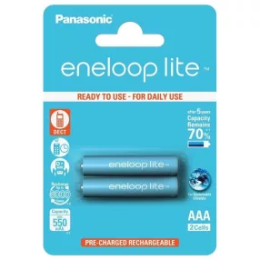 Panasonic Eneloop Lite Akkumulátor Mikro 550mAh AAA B2