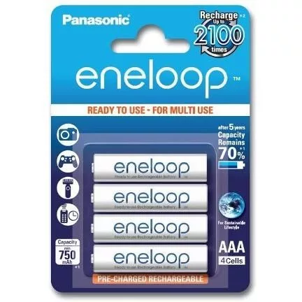 Panasonic Eneloop Akkumulátor Mikro 750mAh AAA B4