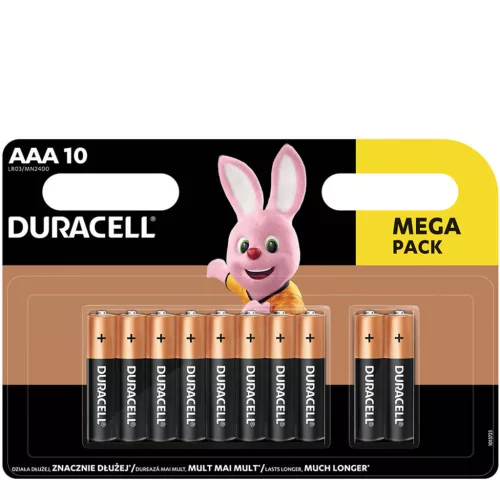 Duracell Basic Alkáli Mikro Elem AAA (MN2400) (1,5V) B10