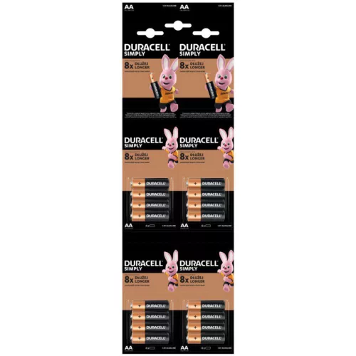 Duracell Basic Alkáli Ceruza Elem AA (MN1500) (1,5V) HBDC B4x4