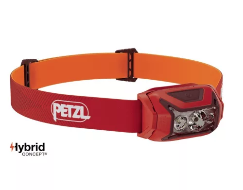 Petzl Fejlámpa ACTIK 2025 (3x AAA - tartozék) (450 lumen) Piros