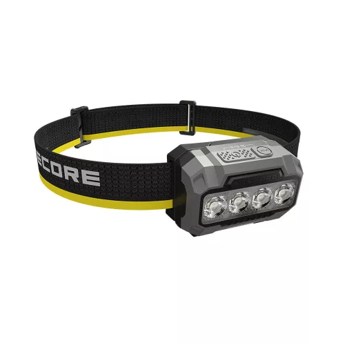 Nitecore Fejlámpa HA23 UHE (3xAAA/Akkumulátor) 4x MCT UHE LED (600 lumen) Fekete
