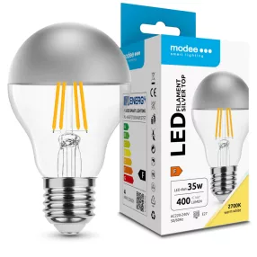   Modee LED Izzó Filament A60 Silver Top 4W E27 320° 2700K (400 lumen)