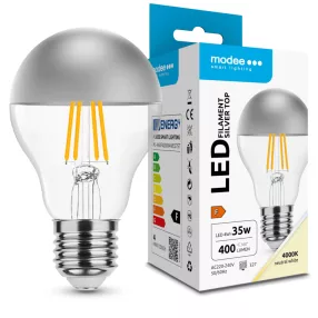   Modee LED Izzó Filament A60 Silver Top 4W E27 320° 4000K (400 lumen)