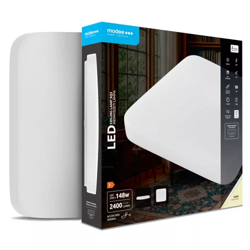 Modee Mennyezeti LED Lámpa 24W 4000K 330x330x65mm SQ3 (2400 lumen) ERP