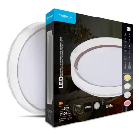   Modee Mennyezeti LED Lámpa CLI1 30W 3CCT+RGB D405mm +rem (2300 lumen) ERP