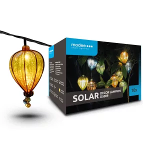   Modee Lighting LED Szolár Napelemes Dekor Lampion 10db 4,9m DS009