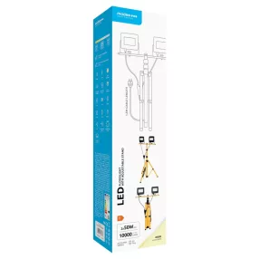   Modee LED Reflektor Munkalámpa állvánnyal 2x50W 120° 4000K (10000 lumen) ERP