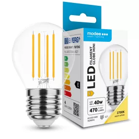  Modee LED Izzó Filament G.Mini G45 4W E27 360° 2700K (470 lumen) ERP