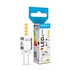   Modee Lighting LED Izzó G4 Silicon AC-DC 12V 1,8W 4000K (180 lumen) ERP