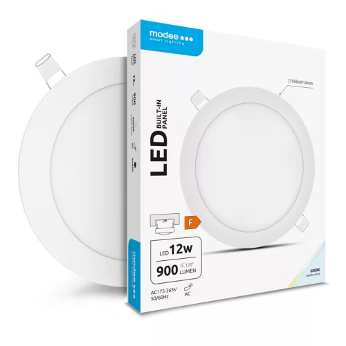 Modee Lighting LED Panel Kerek - Beépíthető 12W 6000K (900 lumen) A-series