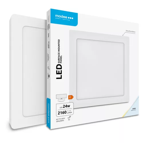 Modee LED Panel Négyzet - Felszerelhető A2-series 24W 6000K (2160 lumen) ERP