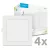 Modee LED Panel Négyzet - Beépíthető P-series 12W 4000K (1320 lumen) P4 ERP