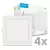 Modee LED Panel Négyzet - Beépíthető P-series 12W 6000K (1320 lumen) P4 ERP