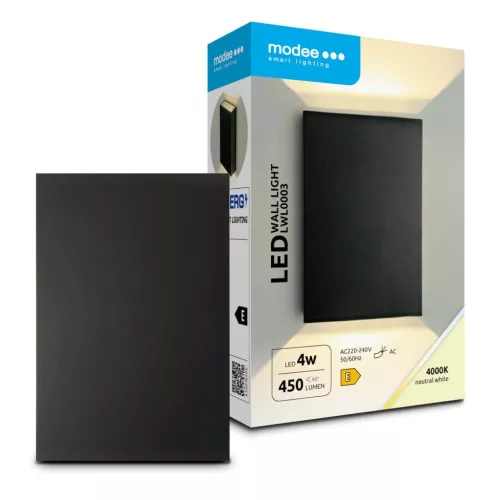 Modee LED Fali Lámpa (LWL0003) 4W IP65 83x123x30mm 4000K (450 lumen)