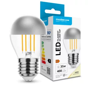  Modee LED Izzó Filament G.Mini P45 Silver Top 4W E27 320° 4000K (400 lumen)