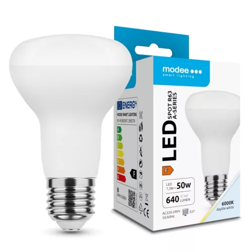 Modee Lighting LED Izzó Spot R63 7,3W E27 110° 6000K (640 lumen) A-series ERP