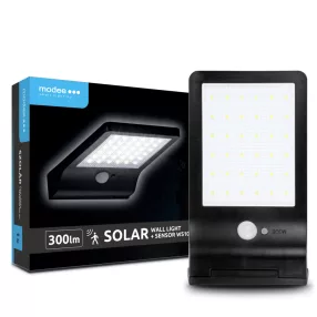   Modee Lighting LED Szolár Napelemes Reflektor WS107 + sensor (300 lumen)