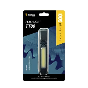   Technik Elemlámpa TT80 (akkumulátoros - AA-800mAh) COB (500+300 lumen)