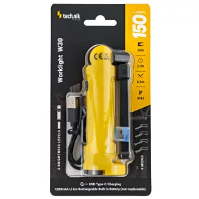   Technik Elemlámpa W30 (akkumulátoros - 1200mAh) COB + 1x2835 LED (150 lumen)