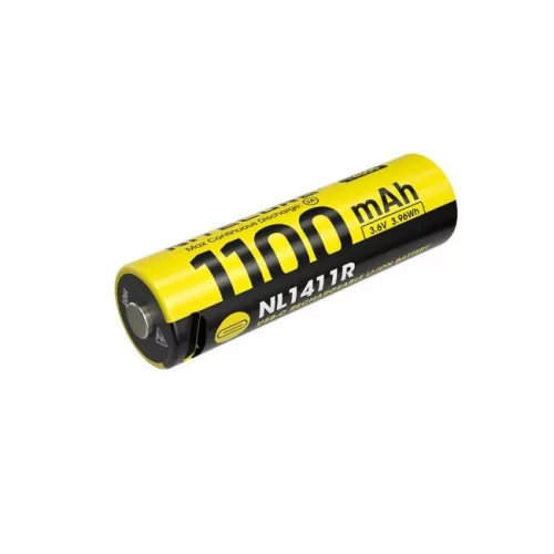Nitecore Kellék Akkumulátor 14500 NL1411R USB-C tölthető 1100mAh 3,6V B1