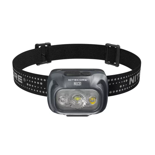 Nitecore Fejlámpa NU31 (Beépített Akkumulátor) (550 lumen) szürke