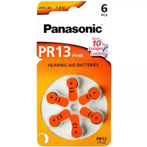 Panasonic Hallókészülék Elem PR13 B6