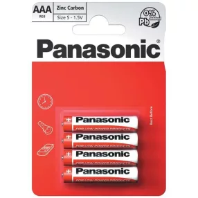 Panasonic Zinc Féltartós Mikro Elem AAA (R03RZ/4BP) B4