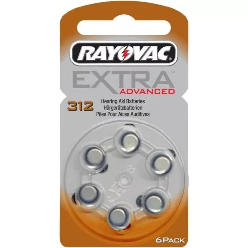 Rayovac Extra Hallókészülék Elem 312 B6