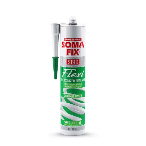 SomaFix Professional S190 rugalmas szilikonizált tömítő - FLEXI
