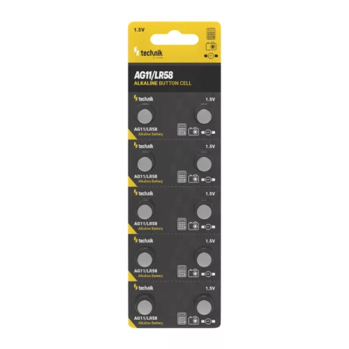 Technik Platinum Gombelem Alkáli AG11 / LR58 / 162 / 362 (1,5V) B10