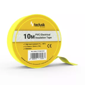 Technik - Szigetelőszalag 0,13mm x 18mm x 10m Sárga
