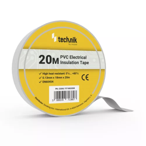 Technik - Szigetelőszalag 0,13mm x 18mm x 20m Ezüst