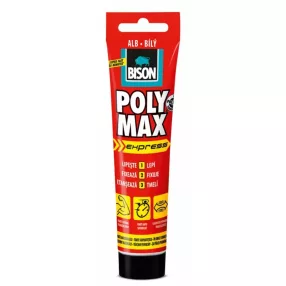   BISON Poly Max Expressz Fehér Tömítő, SM Polymer Ragasztó, 165g